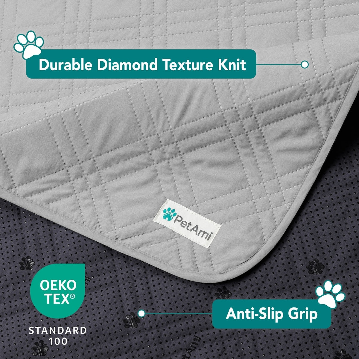 Dog resting on waterproof pet mat