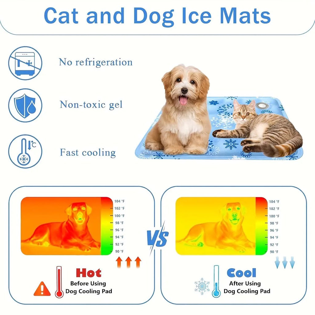 Cooling mat gel technology close-up