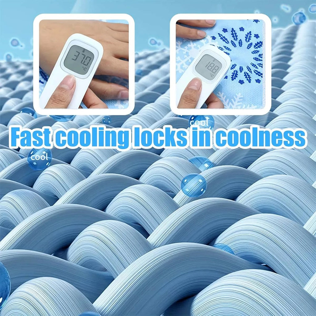Cooling mat size comparison chart