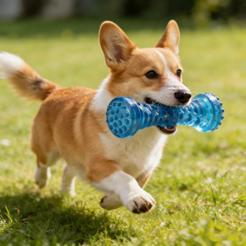 Bone toy color options blue and orange