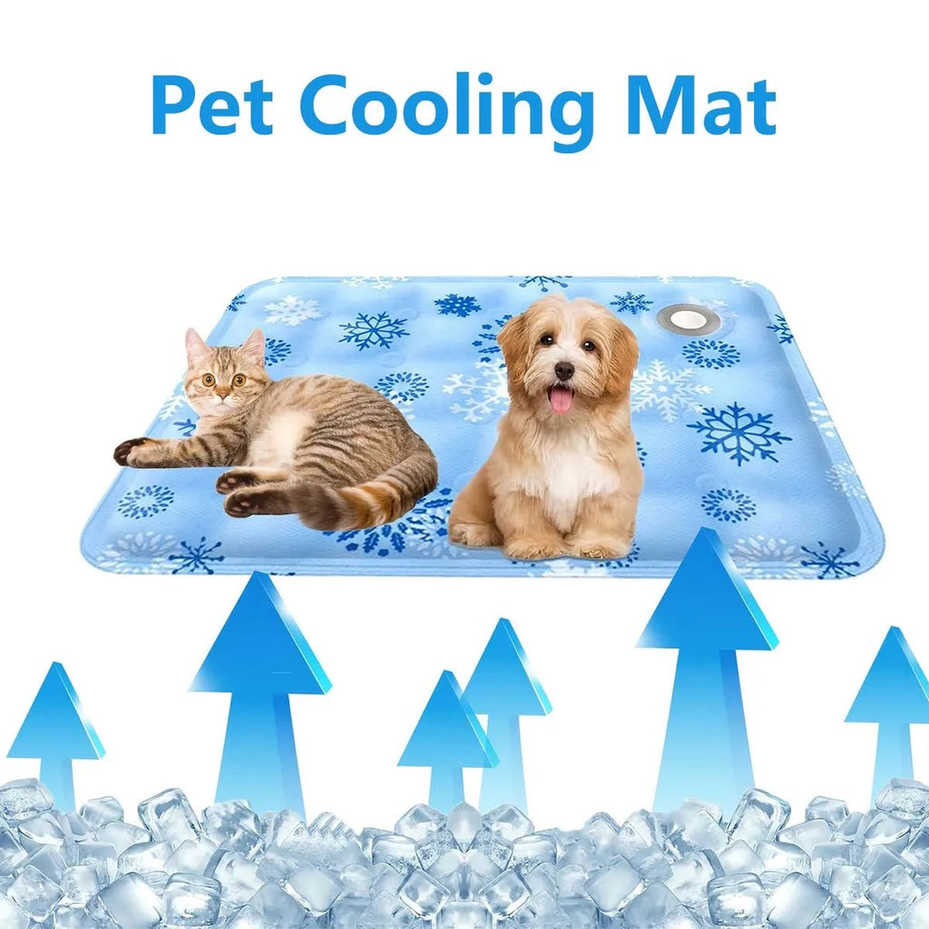 Self-cooling gel dog mat