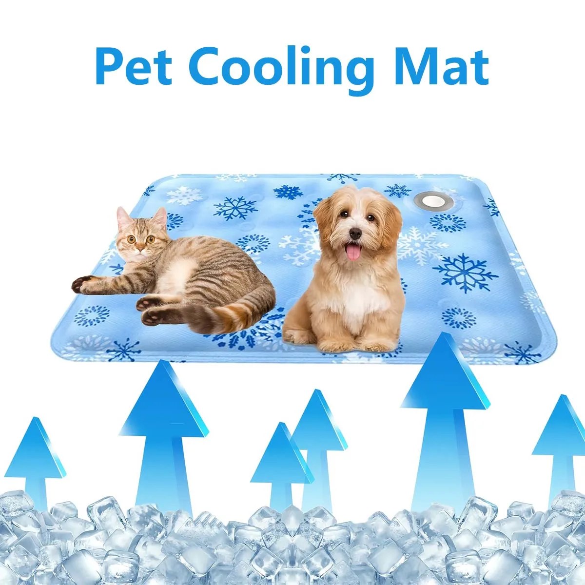 Self-cooling gel dog mat