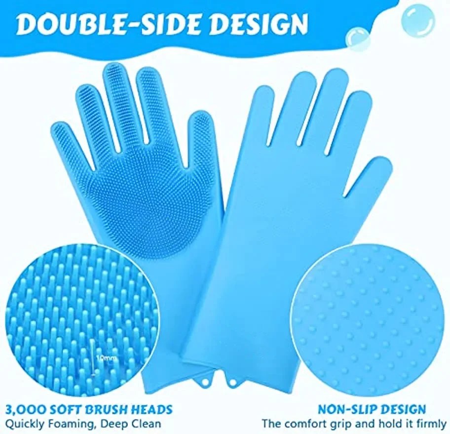 Bathing glove color options