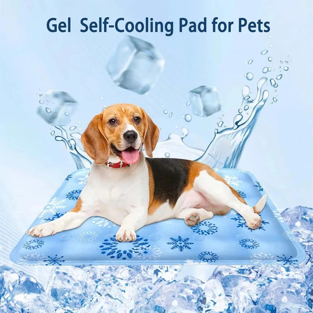 Cooling mat in dog crate