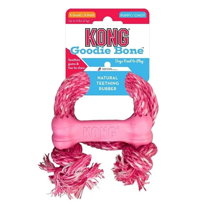 KONG bone stuffed with treats
